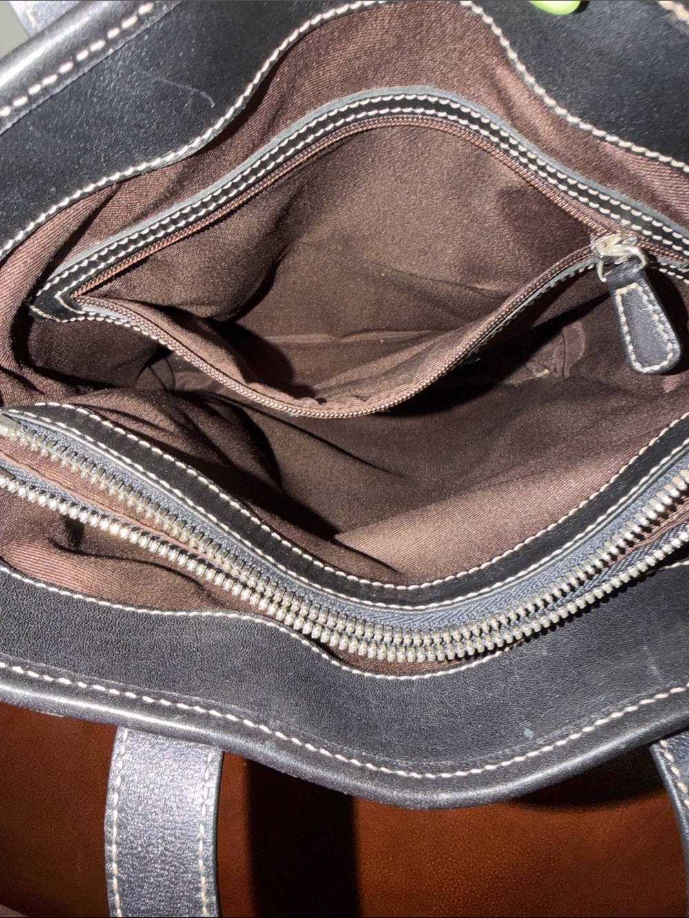 ‼️Vintage Coach Black Leather Hampton Tote Shoulder Bag - Picture 13 of 14